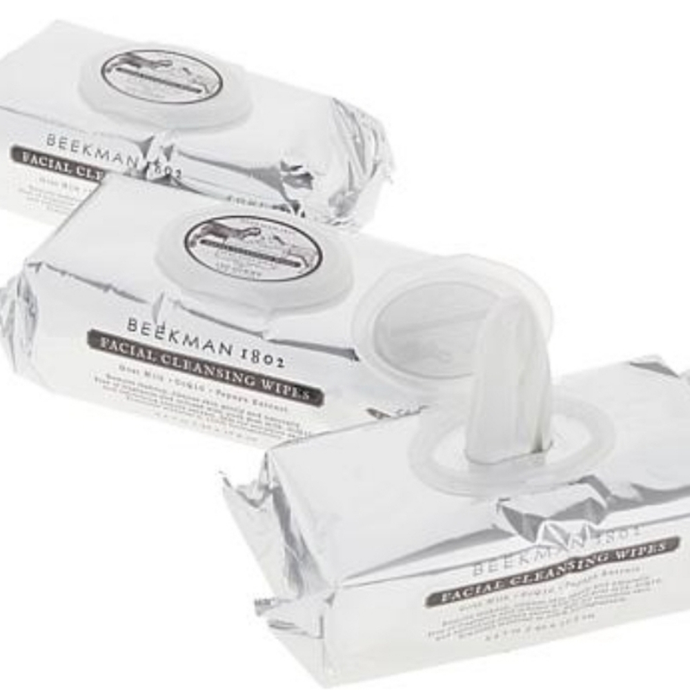 🍄Final Price🍄Beekman 100ct, Pkg of Goats Milk Facial Wipes OOS online HTF